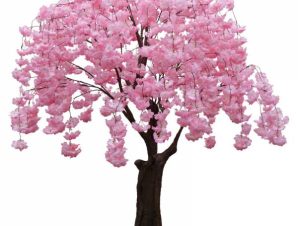 Τεχνητό Δέντρο Κερασιά με κρεμ κρεμαστά άνθη 230 εκ.,Cherry Blossom